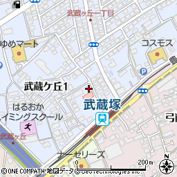 むさし塚駅前薬局周辺の地図