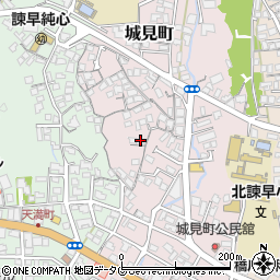長崎県諫早市城見町3-15周辺の地図