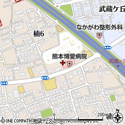 ぎんなんの里　熊本博愛病院周辺の地図