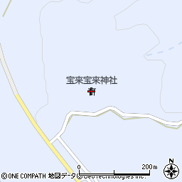 宝来宝来神社周辺の地図