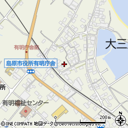 長崎県島原市有明町大三東戊153周辺の地図