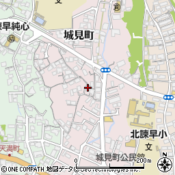 長崎県諫早市城見町4-15周辺の地図