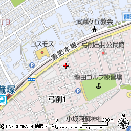 ソレイユムサシヅカ周辺の地図