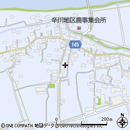 熊本県菊池郡菊陽町辛川周辺の地図