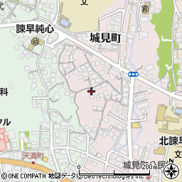 長崎県諫早市城見町3-6周辺の地図