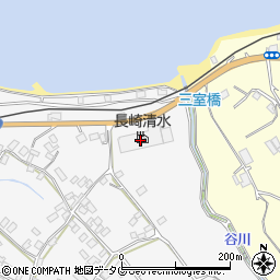 長崎清水周辺の地図