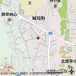 長崎県諫早市城見町4-5周辺の地図