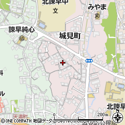 長崎県諫早市城見町2-11周辺の地図