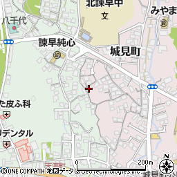 長崎県諫早市城見町1-23周辺の地図