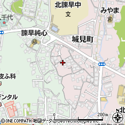 長崎県諫早市城見町2-26周辺の地図