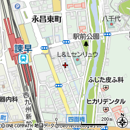寿司一 本店周辺の地図