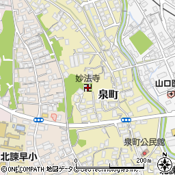 妙法寺周辺の地図