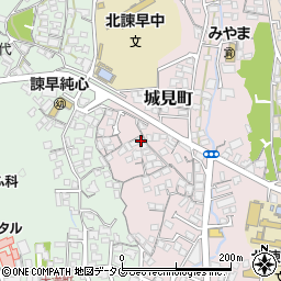 長崎県諫早市城見町2周辺の地図