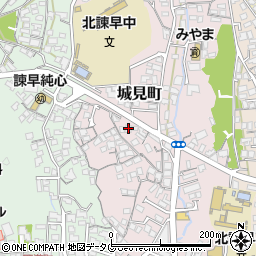 長崎県諫早市城見町5-6周辺の地図