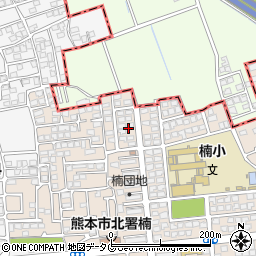 熊本県熊本市北区楠5丁目6周辺の地図