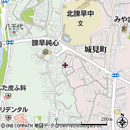 長崎県諫早市城見町1-29周辺の地図