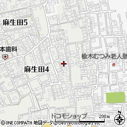 熊本県熊本市北区麻生田4丁目24周辺の地図