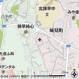 長崎県諫早市城見町1-6周辺の地図