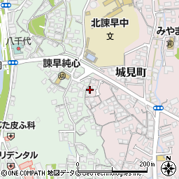 長崎県諫早市城見町1-30周辺の地図