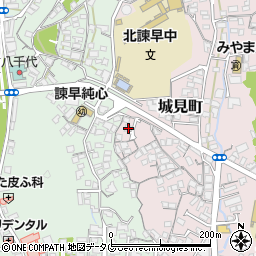 長崎県諫早市城見町1-5周辺の地図