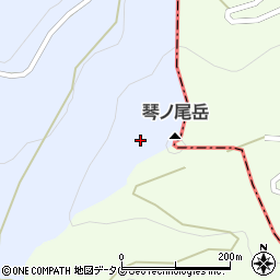 琴ノ尾神社周辺の地図