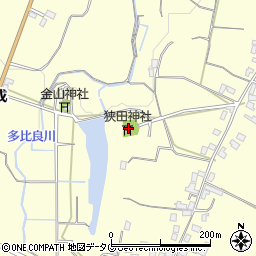 狭田神社周辺の地図