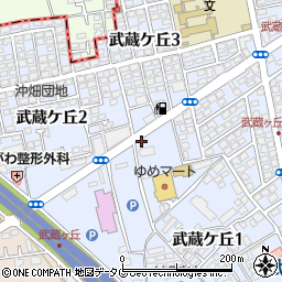 すき家熊本武蔵ケ丘店周辺の地図