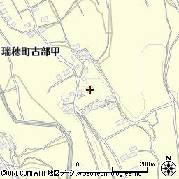 長崎県雲仙市瑞穂町古部甲821-1周辺の地図