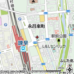 島原鉄道株式会社　グループ諫早ターミナルホテル周辺の地図