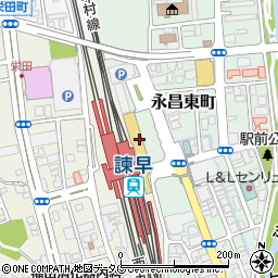 長崎県営バス諫早駅前ターミナル周辺の地図