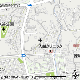 長崎県諫早市真崎町周辺の地図