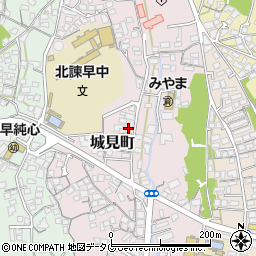長崎県諫早市城見町34-16周辺の地図