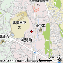 長崎県諫早市城見町34-11周辺の地図