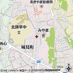 長崎県諫早市城見町32-16周辺の地図