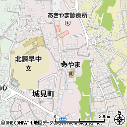 長崎県諫早市城見町36-1周辺の地図