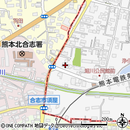 熊本ヤクルト株式会社　堀川センター周辺の地図