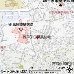 諫早栄田職員住宅周辺の地図