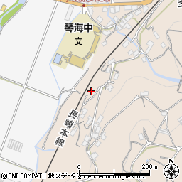 長崎県諫早市多良見町元釜606周辺の地図
