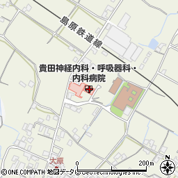 貴田神経内科・呼吸器科・内科病院（有隣会）周辺の地図