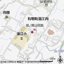 湯江小学校前周辺の地図