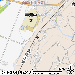 長崎県諫早市多良見町元釜605周辺の地図