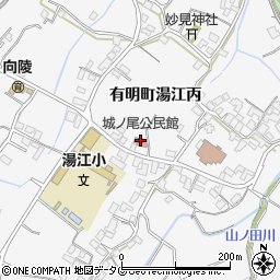 城ノ尾公民館周辺の地図
