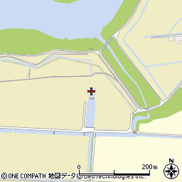 諫早市役所　農林水産部松崎排水機場周辺の地図