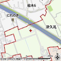 熊本県菊池郡菊陽町津久礼3795周辺の地図