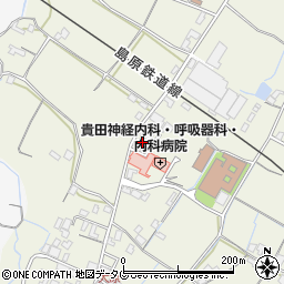 大原自治会公民館周辺の地図