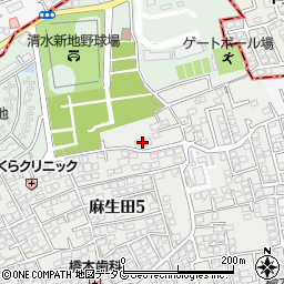ソリテール麻生田周辺の地図