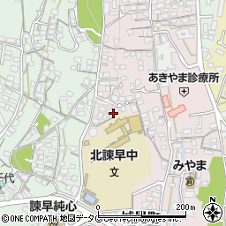 長崎県諫早市城見町40周辺の地図