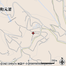 長崎県諫早市多良見町元釜70周辺の地図