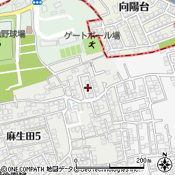熊本県熊本市北区麻生田5丁目31周辺の地図