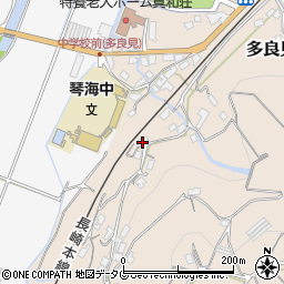長崎県諫早市多良見町元釜592周辺の地図